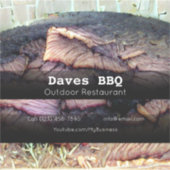 BBQ Restaurant Food Custom-Cut Vinyl Sticker (Voorkant)