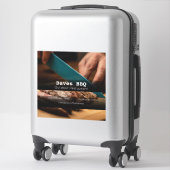 BBQ Restaurant Food Custom-Cut Vinyl Sticker (Koffer)