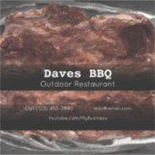 BBQ Restaurant Food Custom-Cut Vinyl Sticker (Voorkant)