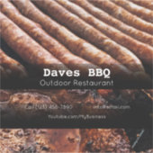 BBQ Restaurant Food Custom-Cut Vinyl Sticker (Voorkant)