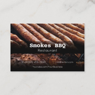 BBQ Restaurant Grill Smoke Company Visitekaartje