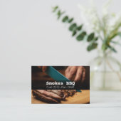 BBQ Restaurant Grill Smoke Company Visitekaartje (Staand voorkant)