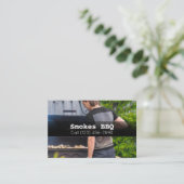 BBQ Restaurant Grill Smoke Company Visitekaartje (Staand voorkant)