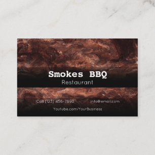 BBQ Restaurant Grill Smoke Company Visitekaartje