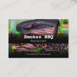 BBQ Restaurant Grill Smoke Company Visitekaartje