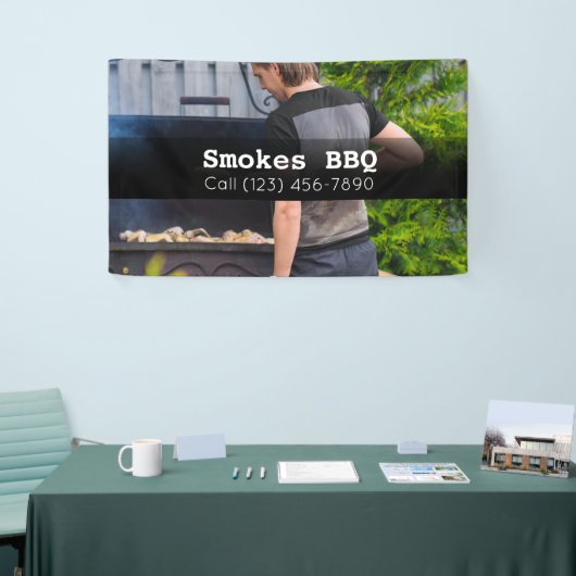 BBQ Restaurant Roked Grilled Business Banner (Beurs)
