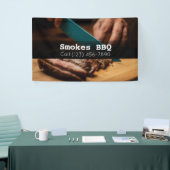 BBQ Restaurant Roked Grilled Business Banner (Beurs)
