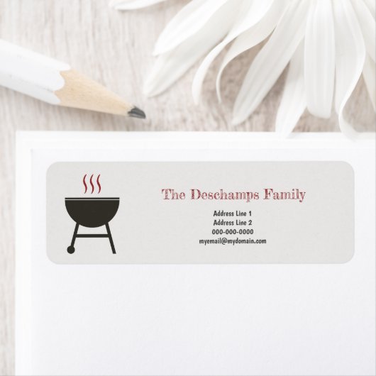 BBQ Retouradreslabel Etiket (Insitu)