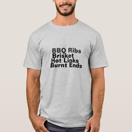 BBQ Ribben, Brisket T-shirt (Voorkant)