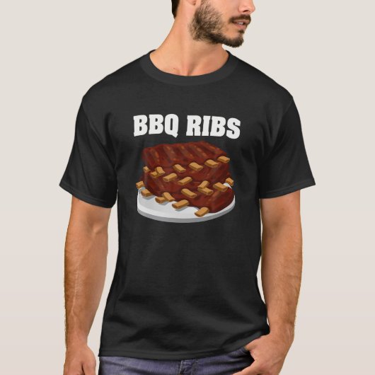 BBQ Ribs Group Halloween Kostuum T-shirt (Voorkant)