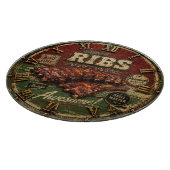 BBQ Ribs Smokehouse Barbecue Grill Master Gift Snijplank (Hoek)