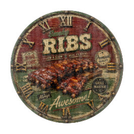 BBQ Ribs Smokehouse Barbecue  Grill Master Gift Snijplank