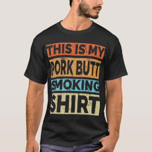 BBQ roker Dit is mijn varkensvlek roken roken roke T-shirt