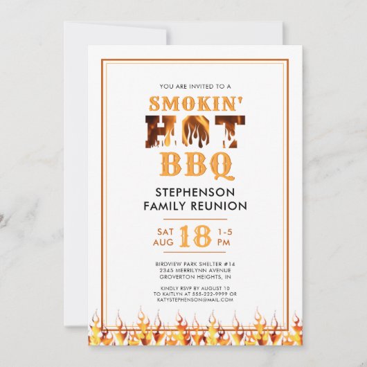 BBQ Roker Family Reunion Kaart (Voorkant)