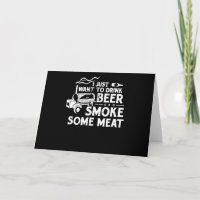 BBQ Roking Pitmaster Gift Drink Beer Smoke Vlees