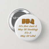 BBQ RONDE BUTTON 5,7 CM (Voorkant /achterkant)