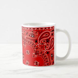 BBQ Rood Paisley de Westerne Jouw naam van de Koffiemok
