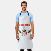 BBQ, rook & grill - Roken Heet Schort (Gedragen)