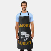 BBQ Rookadviseur Vlees roker T-Shirt Schort (Gedragen)