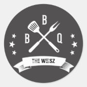 BBQ Round Custom Label (Voorkant)