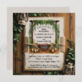 BBQ rustieke bruiloft uitnodiging (Voorkant / Achterkant)