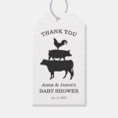 BBQ Rustige Baby shower Baby Q Cadeaulabel (Voorkant)