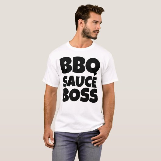 BBQ SAUCE BOSS DAD T-SHIRT (Voorkant volledig)