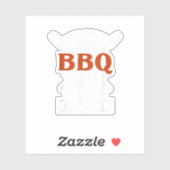 Bbq Sauce erop zetten: grappig Gezegde voedsel Bar Sticker (Vel)