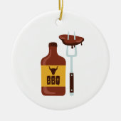 BBQ Sauce Keramisch Ornament (Voorkant)