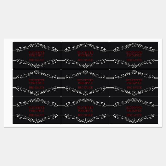 BBQ SAUCE SUMMER FUN CUSTOM LABELS (Vel)