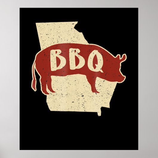 BBQ saus | Barbecuechef | Vlees Cook Gift Poster (Voorkant)