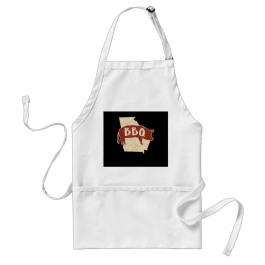 BBQ saus | Barbecuechef | Vlees Cook Gift Standaard Schort (Voorkant)