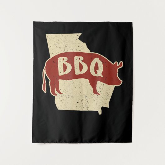 BBQ saus | Barbecuechef | Vlees Cook Gift Wandkleed (Voorkant)