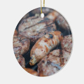 BBQ Sausages Keramisch Ornament (Links)