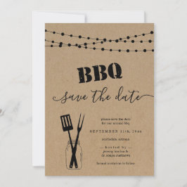 BBQ Save the Date Kaart