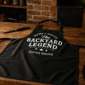 BBQ-schort 'Backyard Legend' met eigen naam Schort