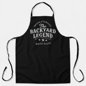 BBQ-schort 'Backyard Legend' met eigen naam Schort (Voorkant)