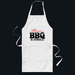 BBQ schort voor hem<br><div class="desc">BBQ schort voor hem. Jouw naam BBQ en grill.  naam. Cute gift idee voor de geboorte van mannen of de vaderdag. Maak dads ooms en oma's trotse koks.</div>