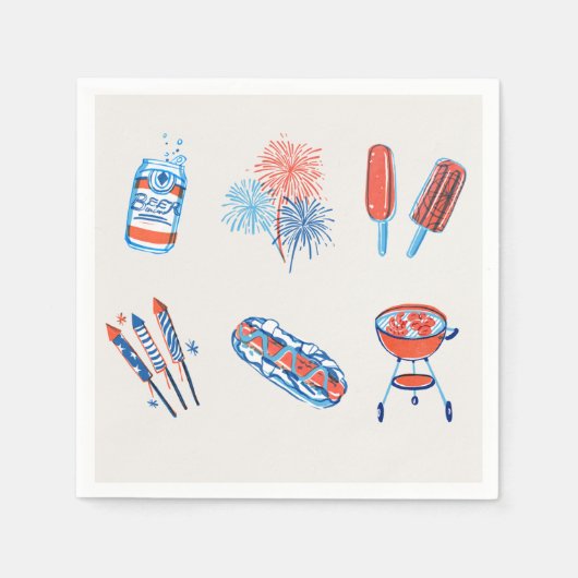 BBQ servetten (Voorkant)