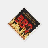 () BBQ servetten in brand (Hoek)