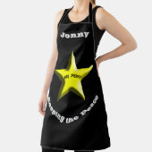 BBQ Sheriff Gepersonaliseerde Sheriff's Badge Schort (Insitu)