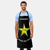 BBQ Sheriff Gepersonaliseerde Sheriff's Badge Schort (Gedragen)