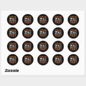 BBQ SHIRT A KOE RONDE STICKER (Vel)