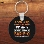 BBQ SHIRT A KOE SLEUTELHANGER (Voorkant)