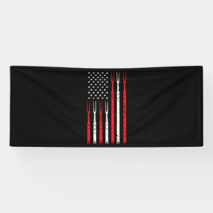 BBQ   Shirt voor Heren Papa Gift Patriottische USA Spandoek