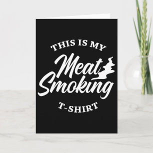 Bbq-shirt voor mannen vleesliefhebbers roker dit i kaart