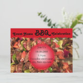 BBQ Sjabloon voor uitnodiging voor alle evenemente (Staand voorkant)