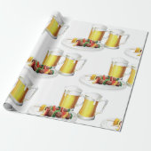 BBQ Skewers en bier zomer Cookout Cadeaupapier (Uitgerold)