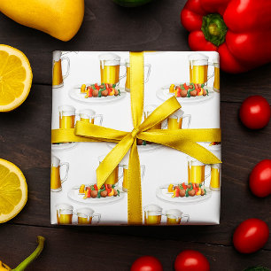 BBQ Skewers en bier zomer Cookout Cadeaupapier