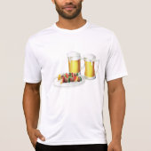 BBQ Skewers en bier zomer Cookout T-shirt (Voorkant)